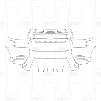 PPF prédécoupé Nissan Frontier Crew Cab Pro-X 2026