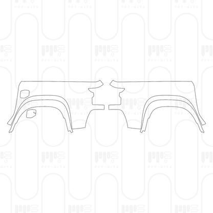 PPF prédécoupé Nissan Frontier Crew Cab Pro-4X 2026