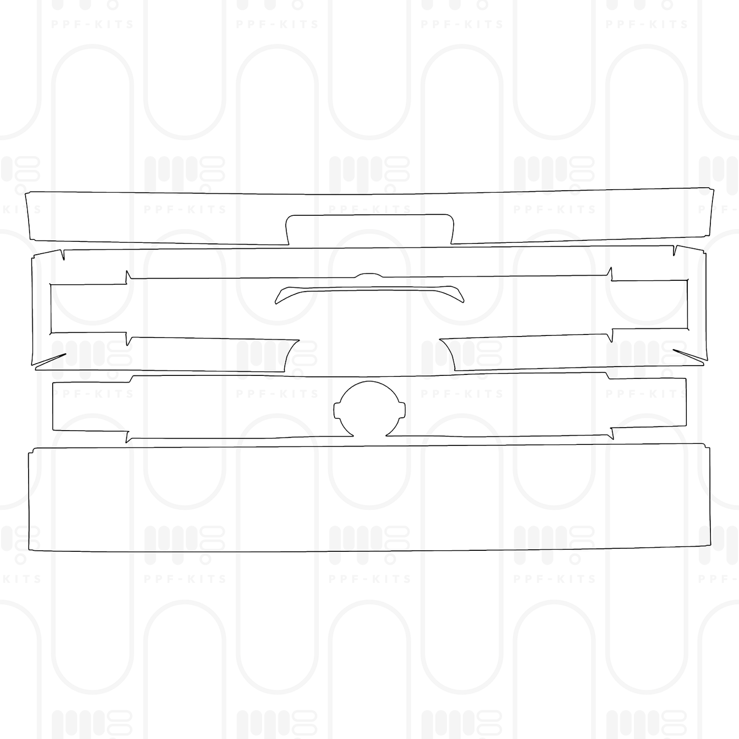 PPF prédécoupé Nissan Frontier Crew Cab Pro-X 2026