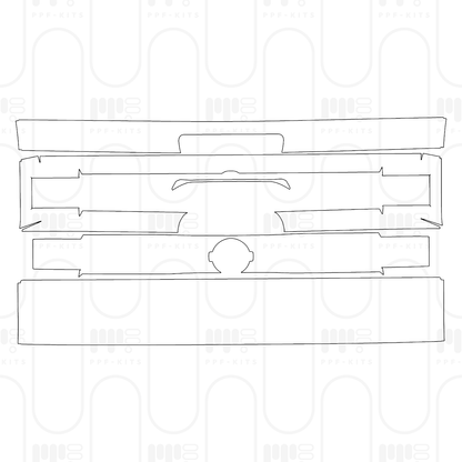 PPF prédécoupé Nissan Frontier Crew Cab Pro-X 2026