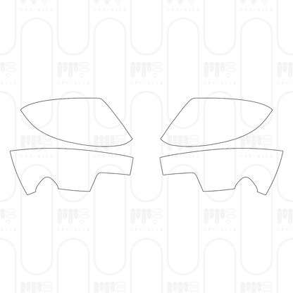 PPF prédécoupé Nissan Frontier Crew Cab Pro-4X 2026