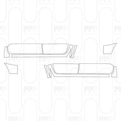 PPF prédécoupé Nissan Frontier Crew Cab Pro-4X 2026