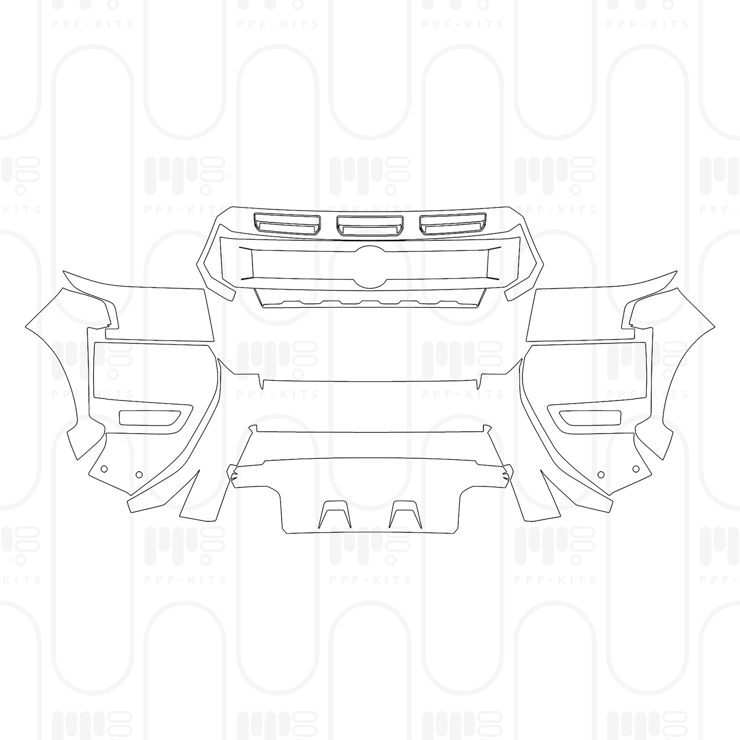 PPF prédécoupé Nissan Frontier Crew Cab Pro-4X 2026