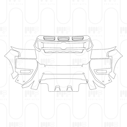 PPF prédécoupé Nissan Frontier Crew Cab Pro-4X 2026