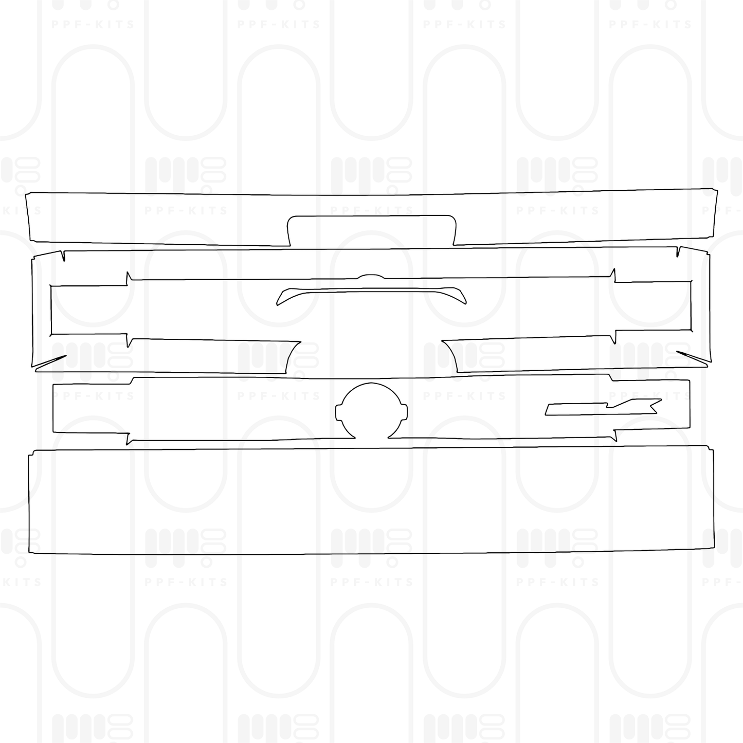 PPF prédécoupé Nissan Frontier Crew Cab Pro-4X 2026