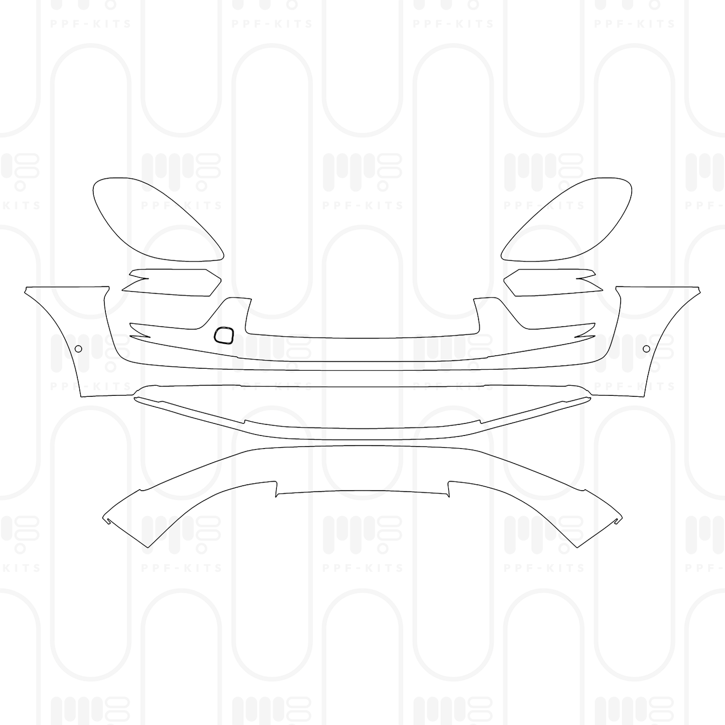 PPF prédécoupé Porsche Macan S 2026
