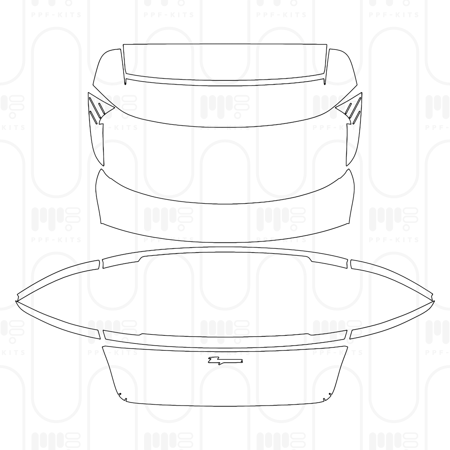 PPF prédécoupé Porsche Taycan Sport Turismo Taycan Sport Turismo 2026