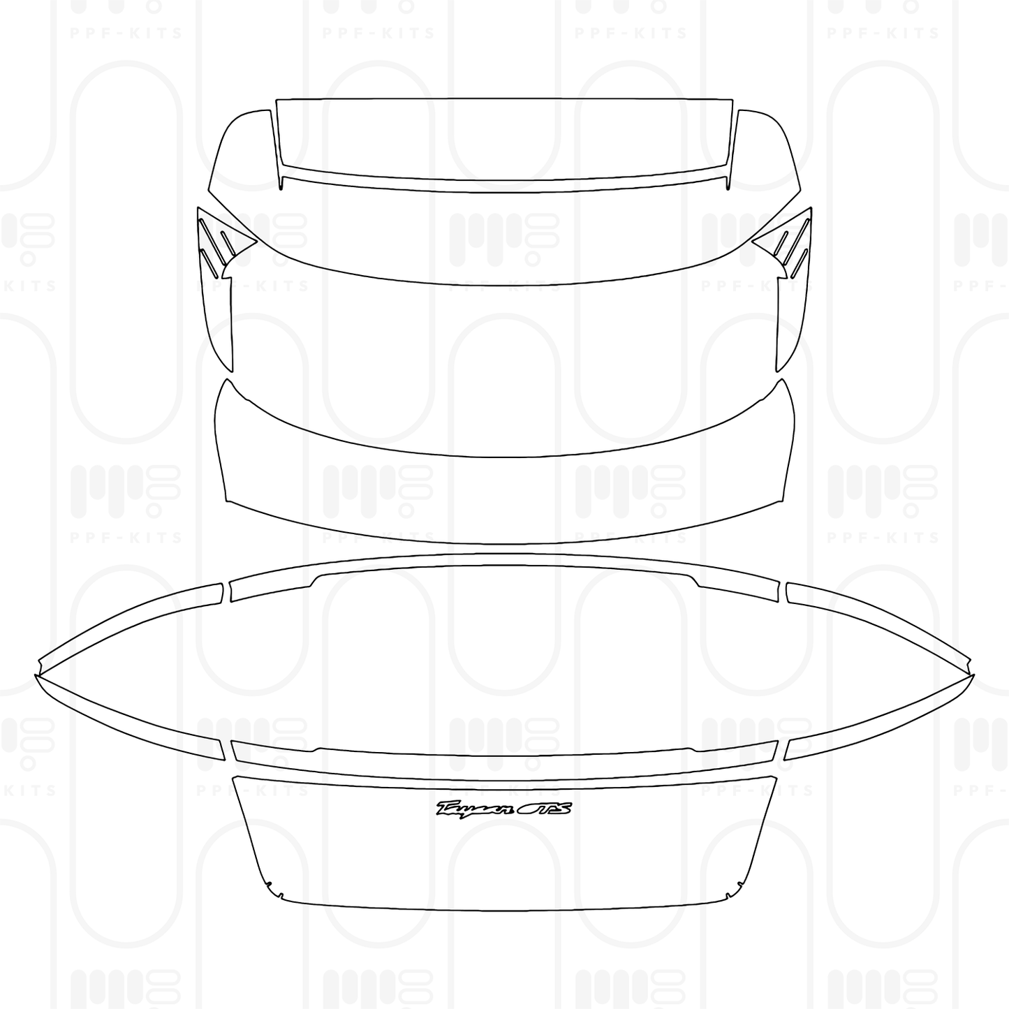 PPF prédécoupé Porsche Taycan Sport Turismo Taycan GTS Sport Turismo 2026