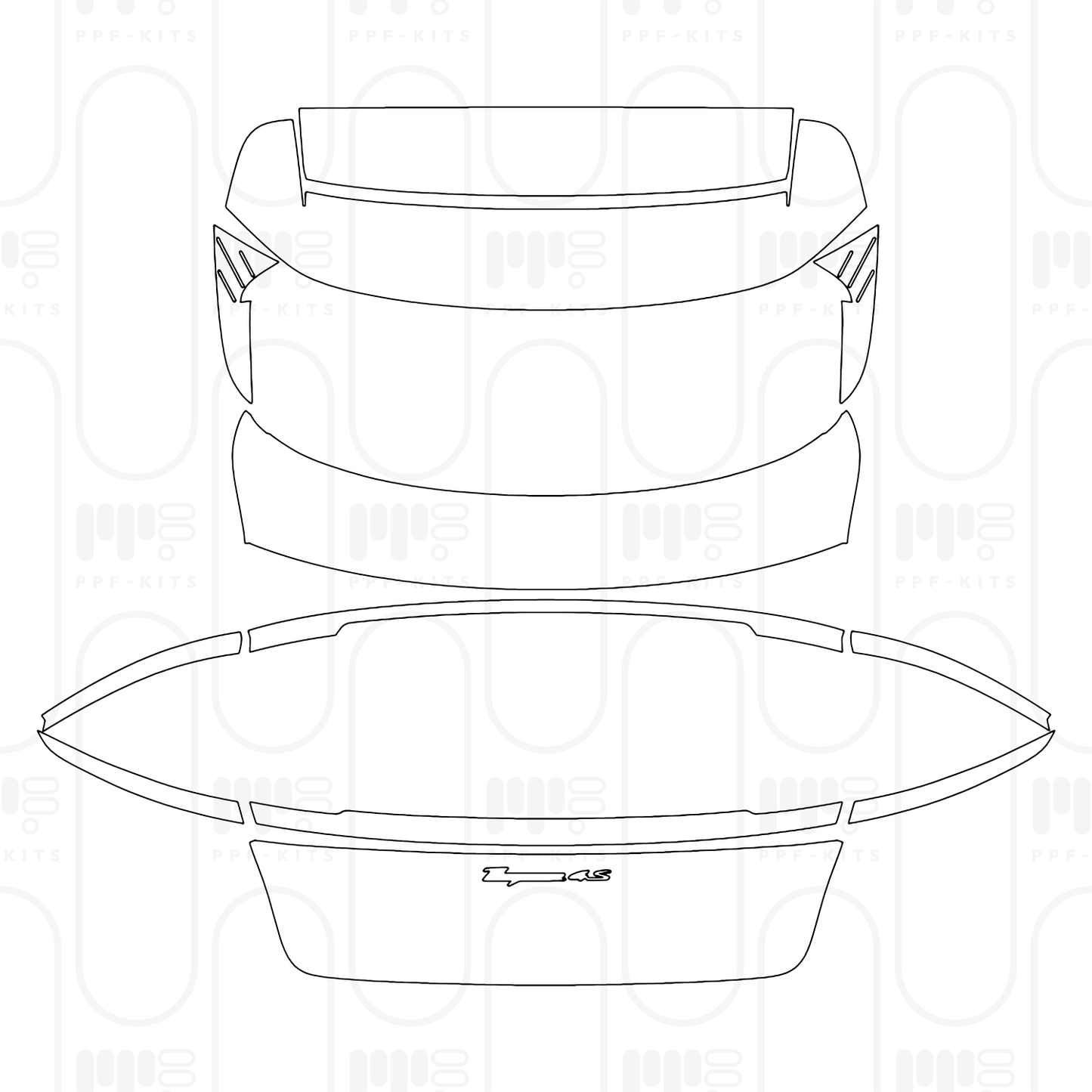 PPF prédécoupé Porsche Taycan Sport Turismo Taycan 4S Sport Turismo 2026