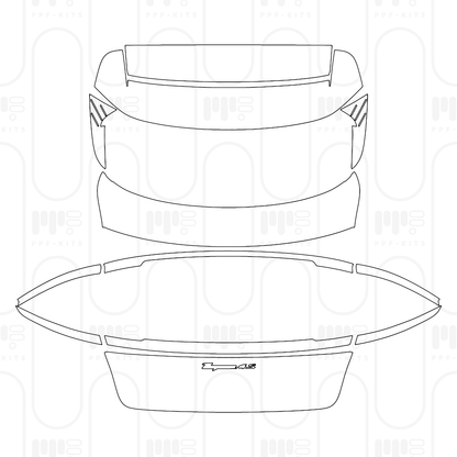 PPF prédécoupé Porsche Taycan Sport Turismo Taycan 4S Sport Turismo 2026