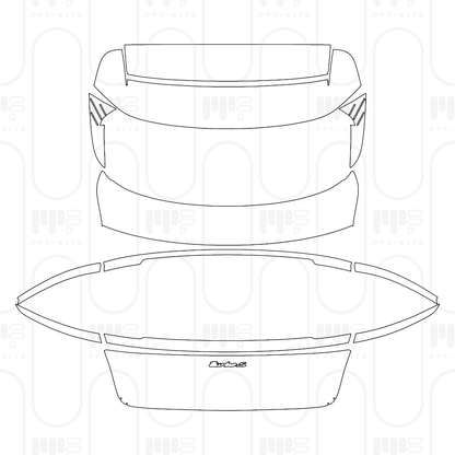 PPF prédécoupé Porsche Taycan Sport Turismo Taycan Turbo S Sport Turismo 2026
