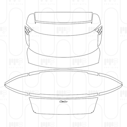 PPF prédécoupé Porsche Taycan Sport Turismo Taycan Turbo Sport Turismo 2026