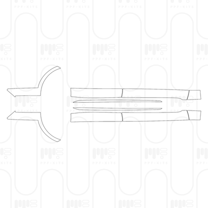 PPF prédécoupé Porsche Taycan Sport Turismo Taycan Turbo Sport Turismo 2026