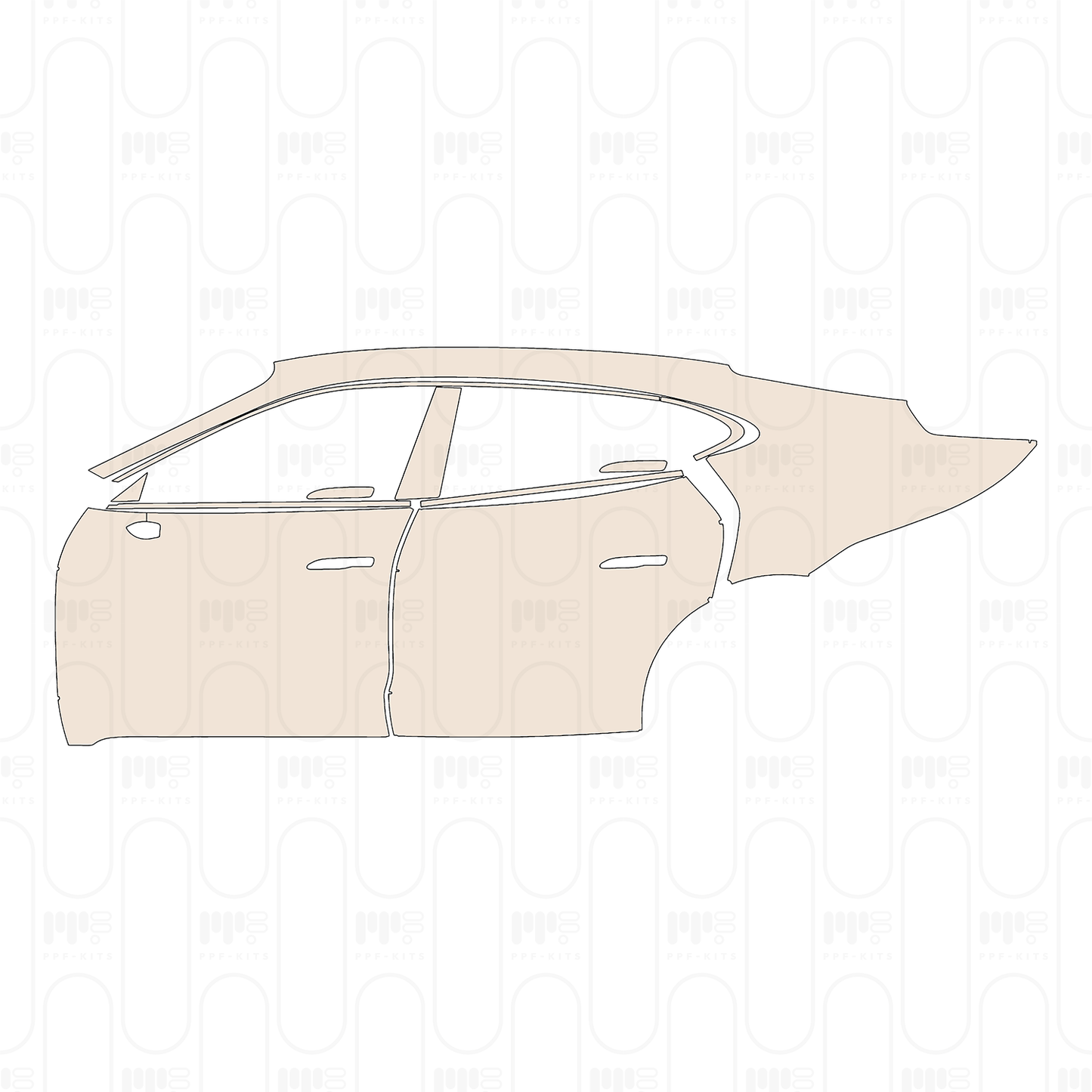 PPF prédécoupé Porsche Taycan Sedan Taycan Turbo 2026
