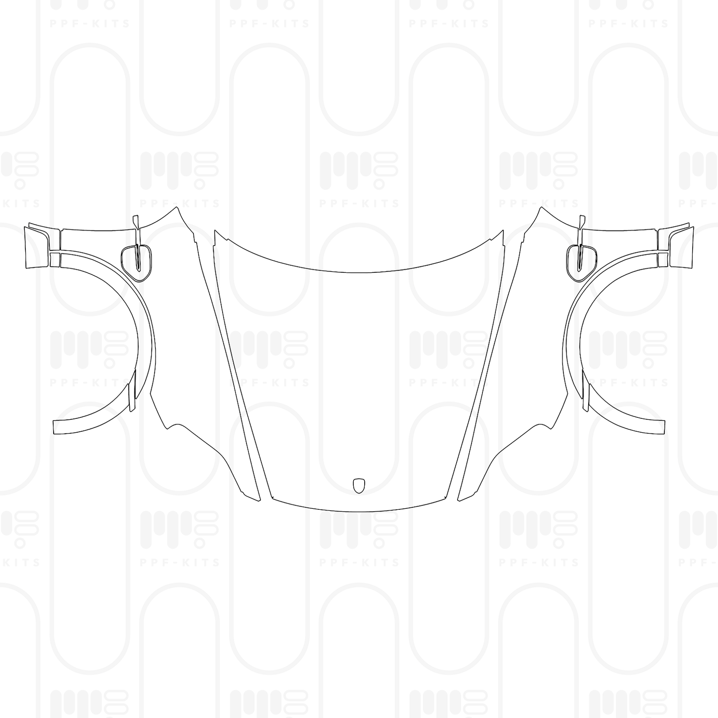 PPF prédécoupé Porsche Taycan Cross Turismo Taycan Turbo Cross Turismo 2026