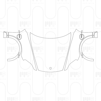 PPF prédécoupé Porsche Taycan Cross Turismo Taycan Turbo Cross Turismo 2026