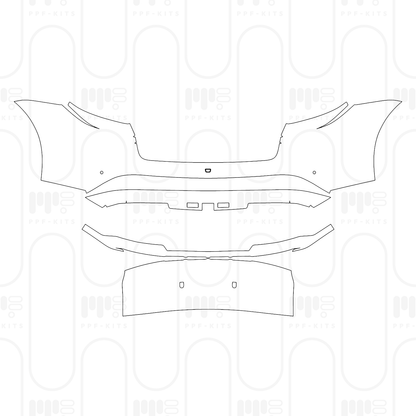 PPF prédécoupé Porsche Taycan Cross Turismo Taycan 4 Cross Turismo 2026