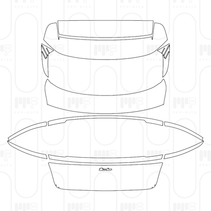 PPF prédécoupé Porsche Taycan Cross Turismo Taycan Turbo Cross Turismo 2026