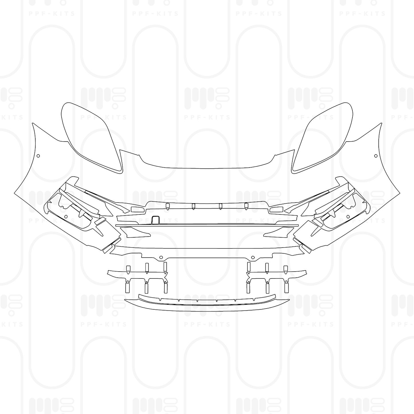 PPF prédécoupé Porsche Panamera Sedan Panamera 4S E-Hybrid 2026