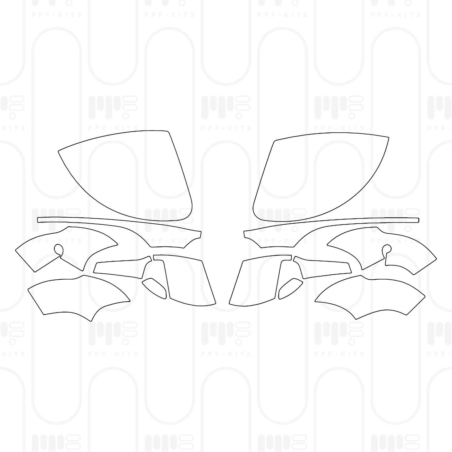 PPF prédécoupé Porsche Panamera Sedan Panamera 4S E-Hybrid 2026