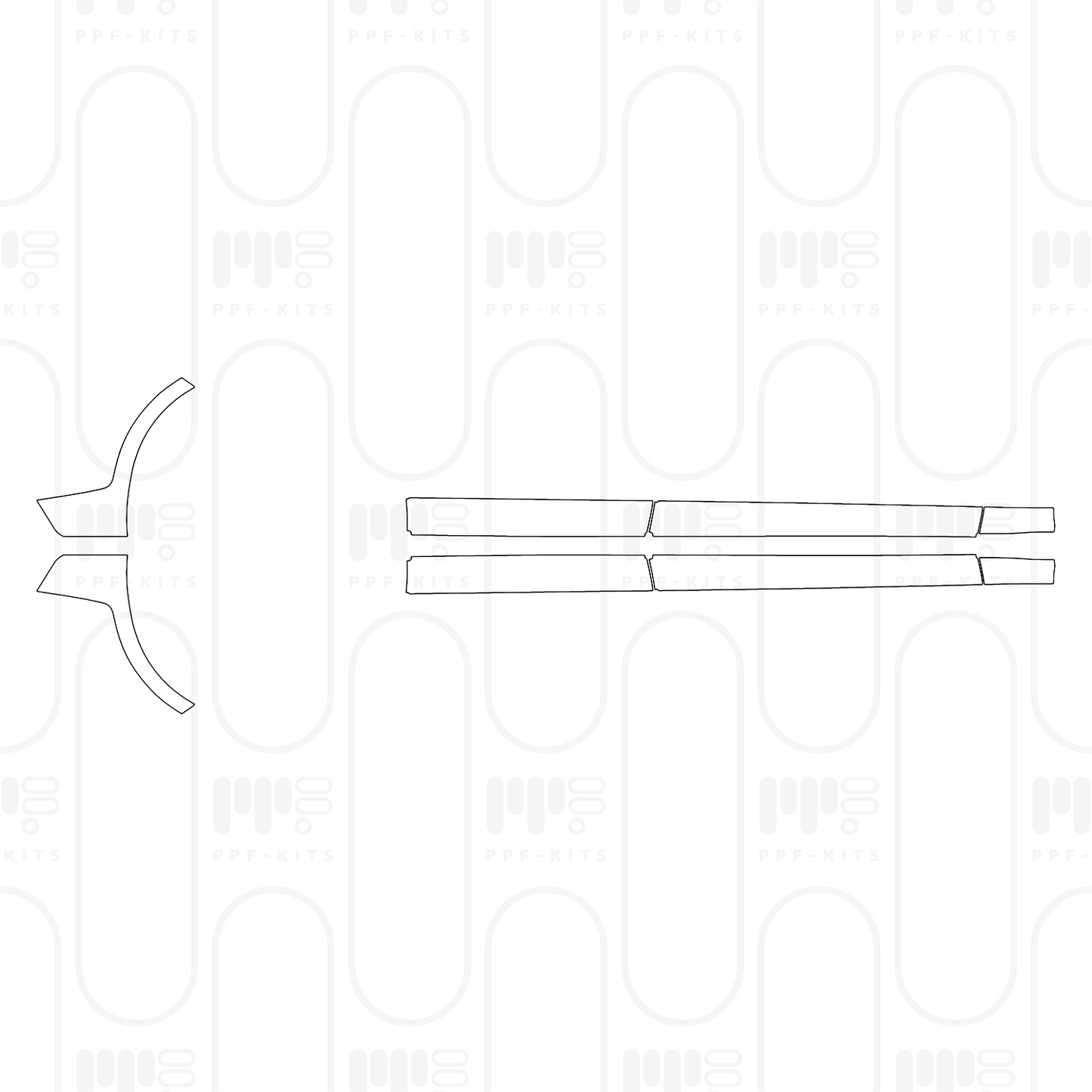 PPF prédécoupé Porsche Panamera Sedan Panamera 4S E-Hybrid 2026
