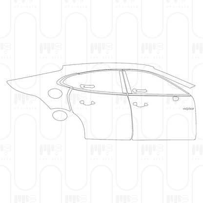 PPF prédécoupé Porsche Panamera Sedan Panamera 4S E-Hybrid 2026