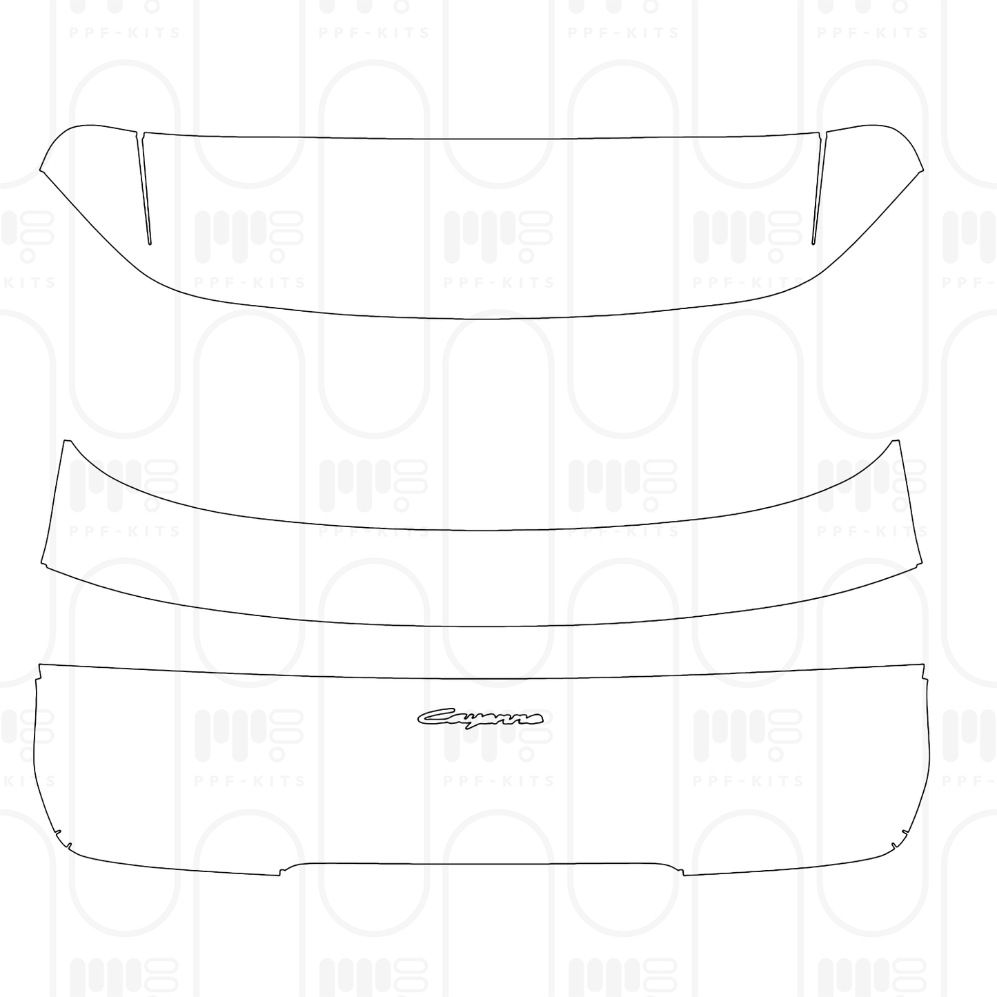 PPF prédécoupé Porsche Cayenne E-Hybrid 2026