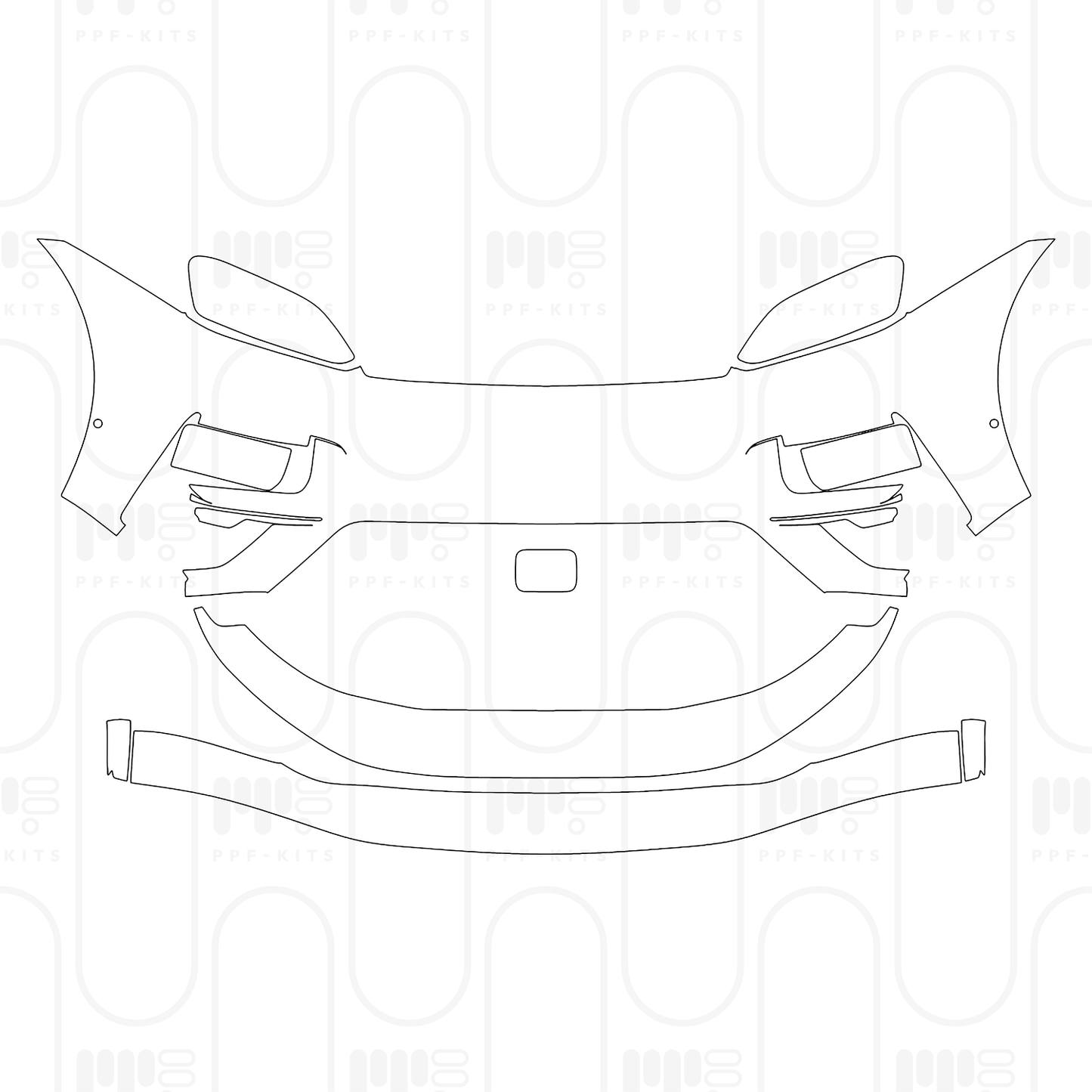 PPF prédécoupé Porsche Macan Electric Turbo 2026