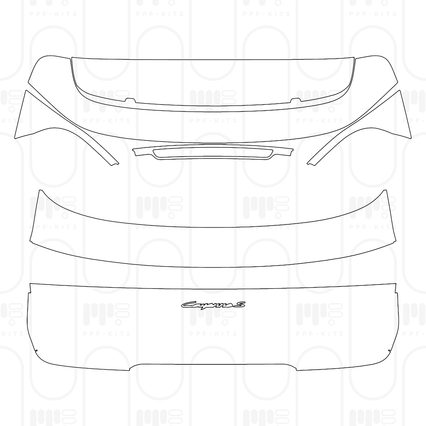 PPF prédécoupé Porsche Cayenne S E-Hybrid 2026