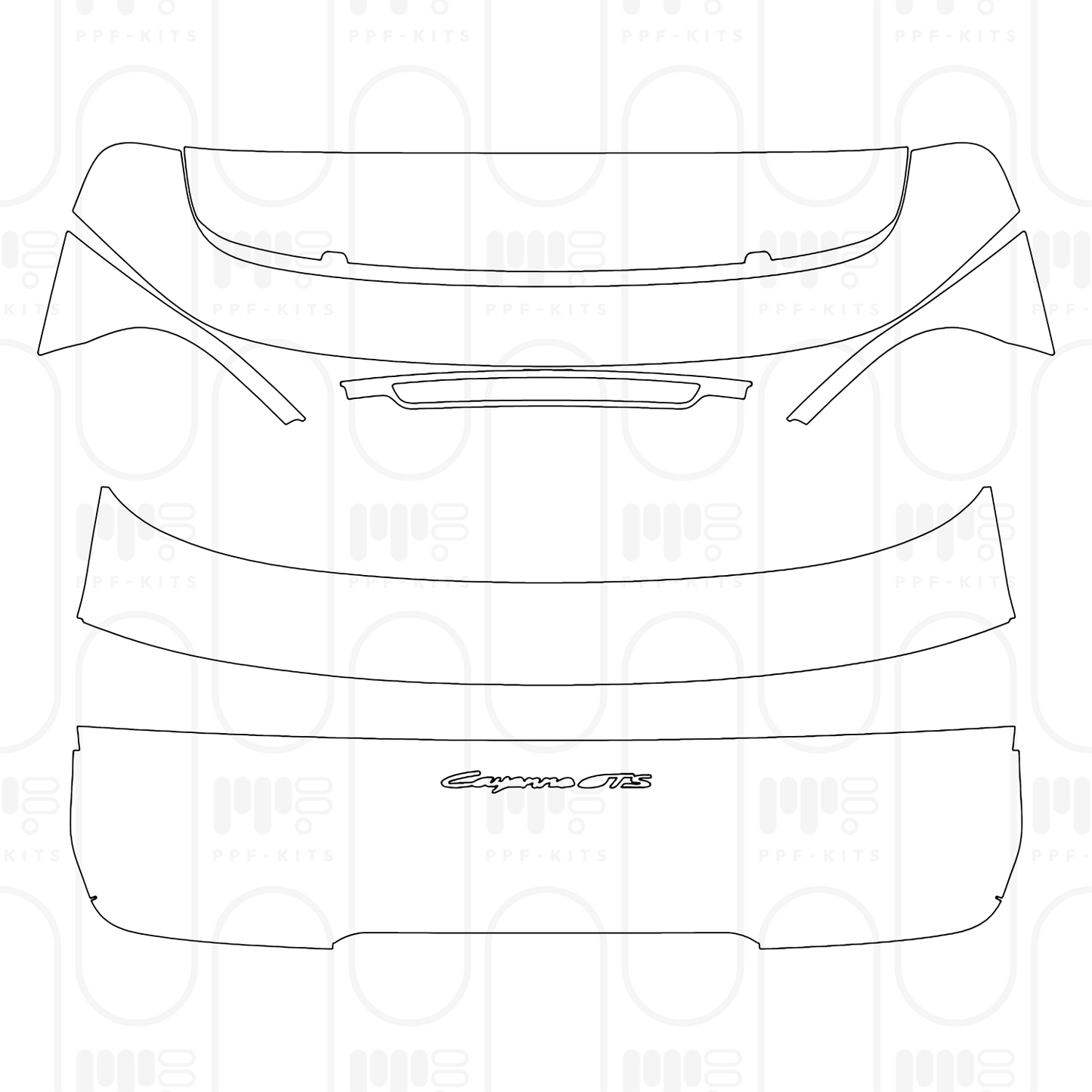 PPF prédécoupé Porsche Cayenne GTS 2026