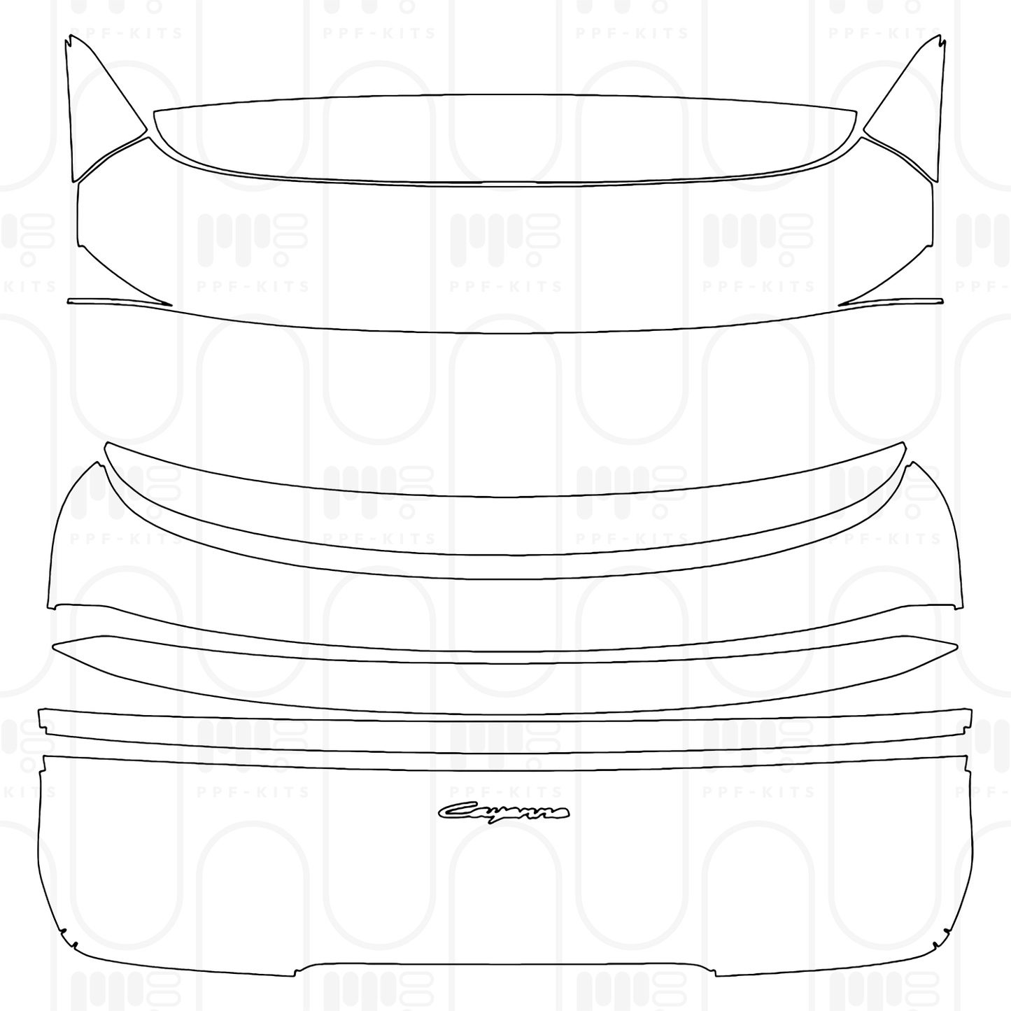 PPF prédécoupé Porsche Cayenne Coupe Cayenne Coupe 2026