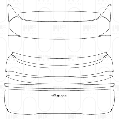 PPF prédécoupé Porsche Cayenne Coupe Cayenne Coupe 2026