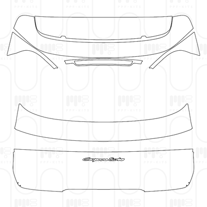 PPF prédécoupé Porsche Cayenne Turbo E-Hybrid 2026