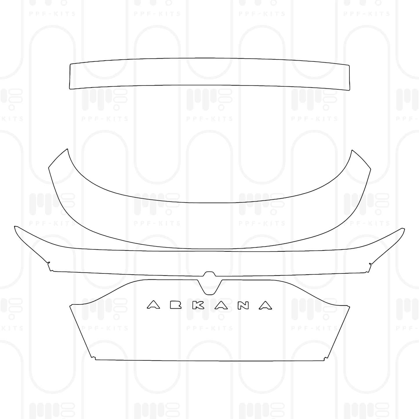 PPF prédécoupé Renault Arkana Esprit Alpine 2026