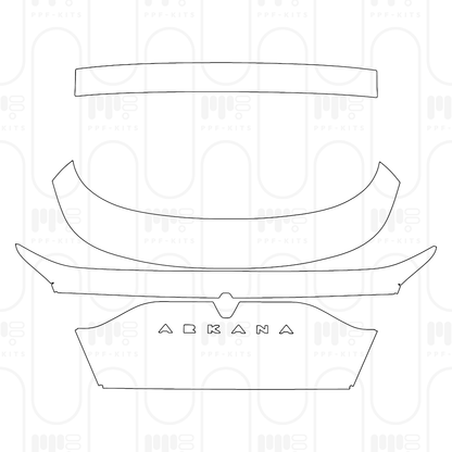 PPF prédécoupé Renault Arkana Esprit Alpine 2026