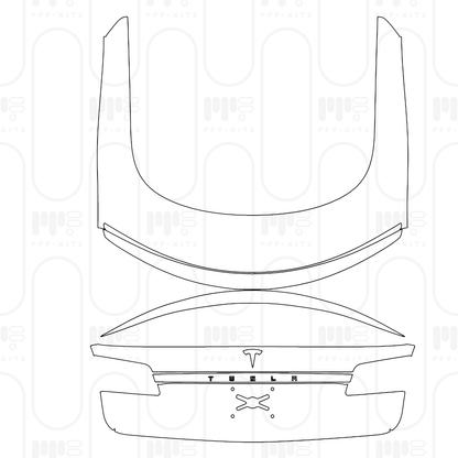 PPF prédécoupé Tesla Model S Plaid 2026