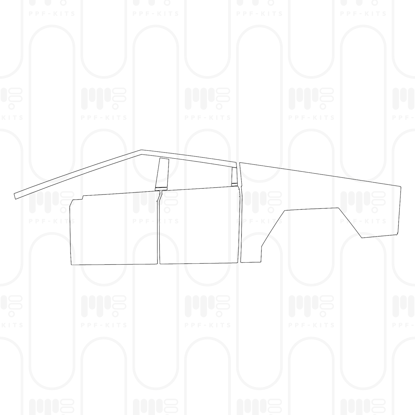 PPF prédécoupé Tesla Cybertruck 2026