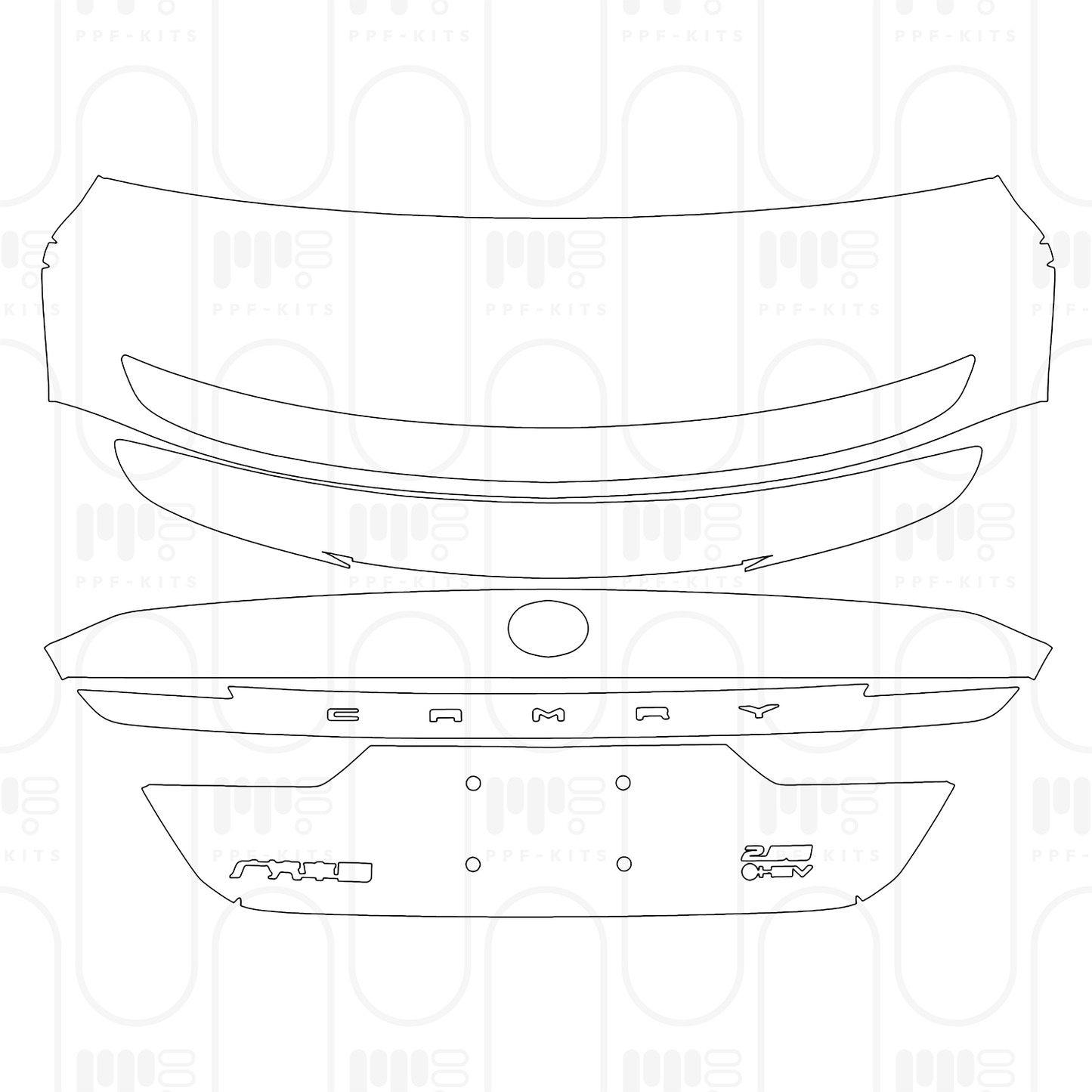 PPF prédécoupé Toyota Camry (CN) Sport Plus 2026