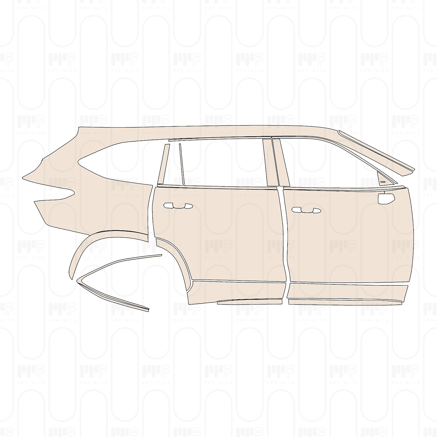 PPF prédécoupé Toyota Crown Kluger 2026