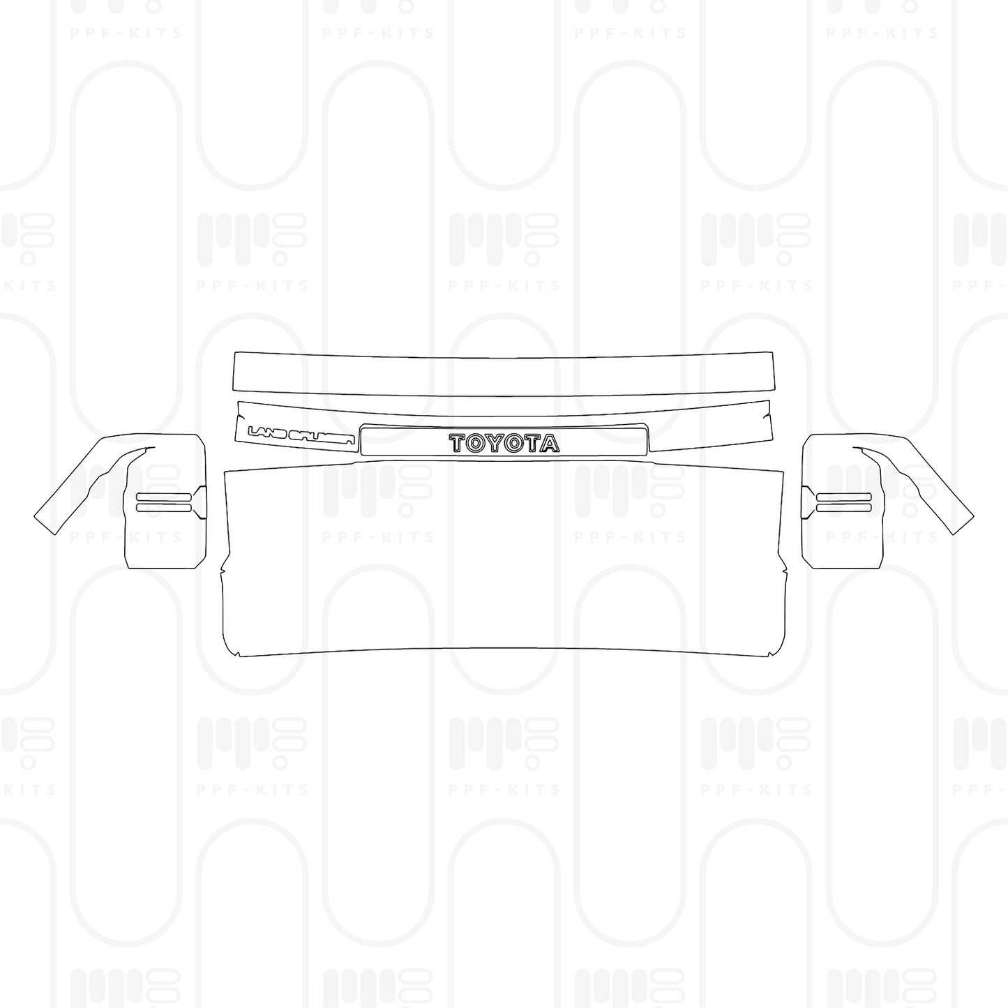 PPF prédécoupé Toyota Land Cruiser (US) 2026