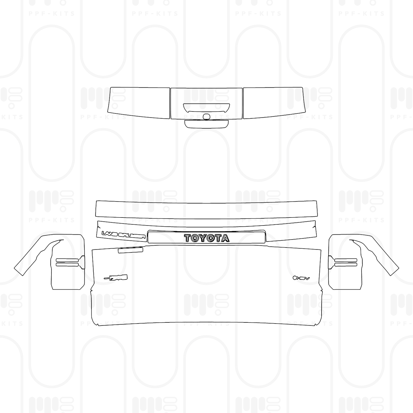 PPF prédécoupé Toyota Prado Base 2026