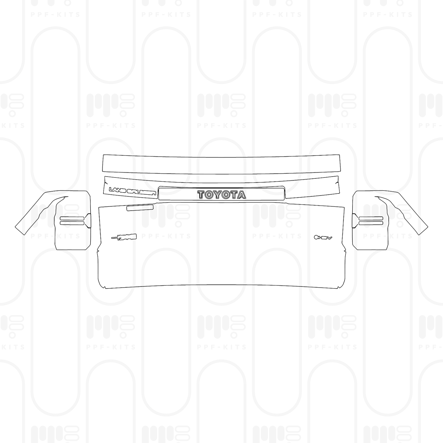 PPF prédécoupé Toyota Prado Wild version 2026
