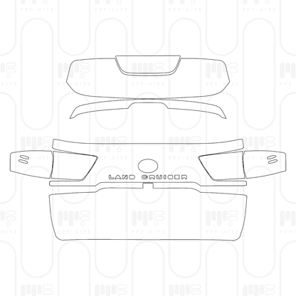 PPF prédécoupé Toyota Land Cruiser (ME) EXR 2026