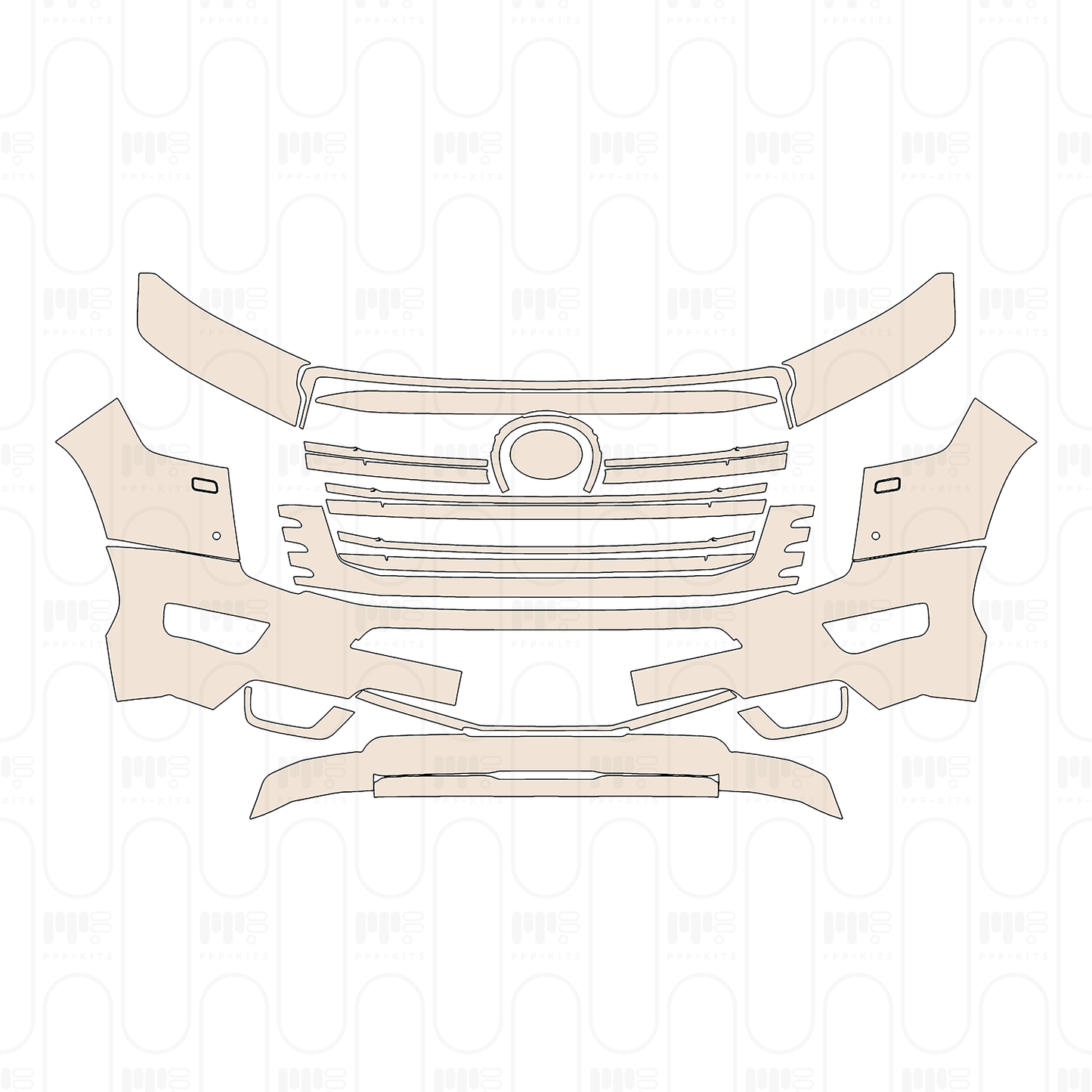 PPF prédécoupé Toyota Land Cruiser (ME) GXR 2026