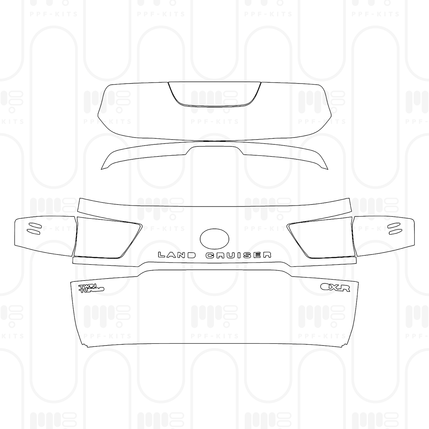 PPF prédécoupé Toyota Land Cruiser (ME) GXR 2026