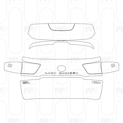 PPF prédécoupé Toyota Land Cruiser (ME) GXR 2026