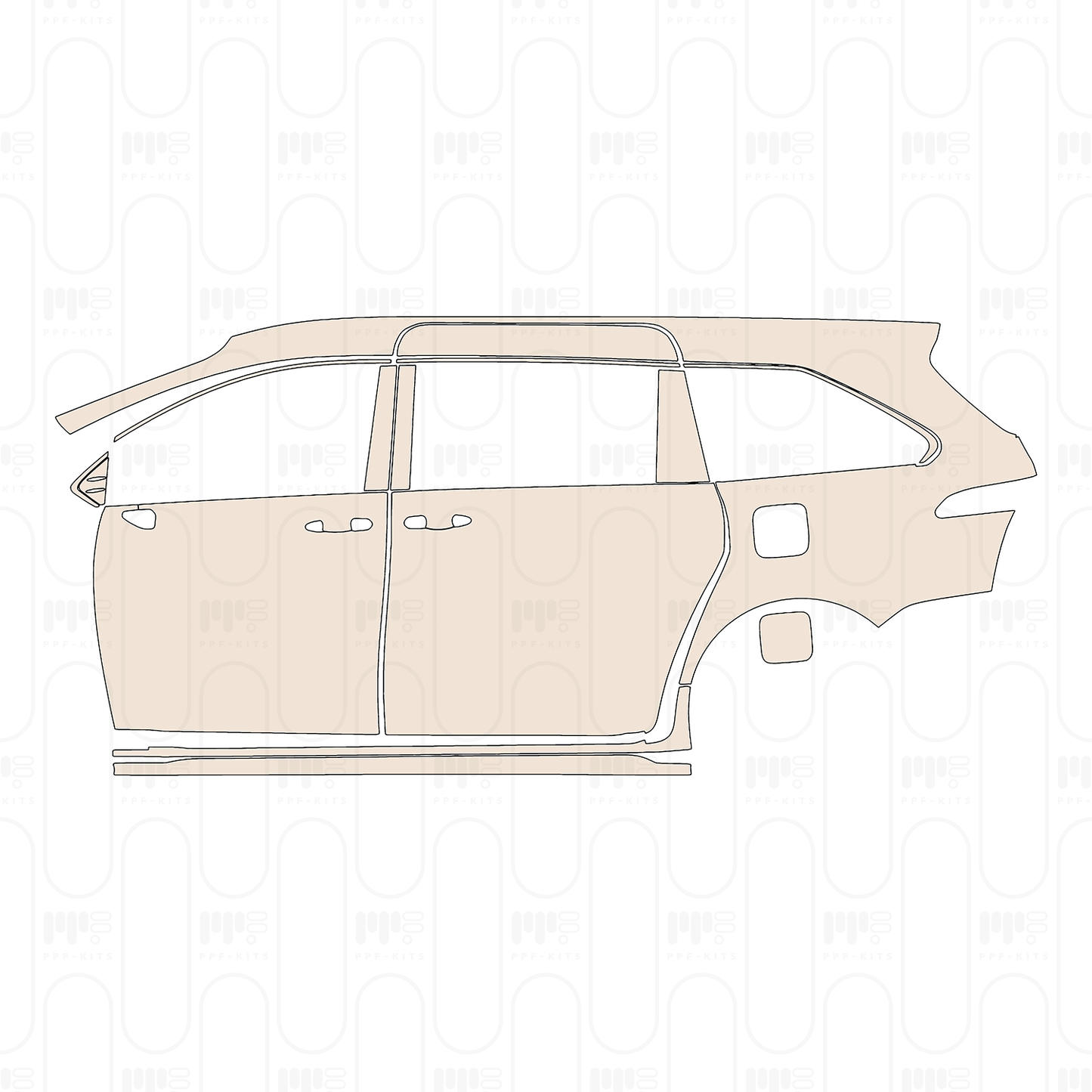 PPF prédécoupé Toyota Sienna Limited 2026