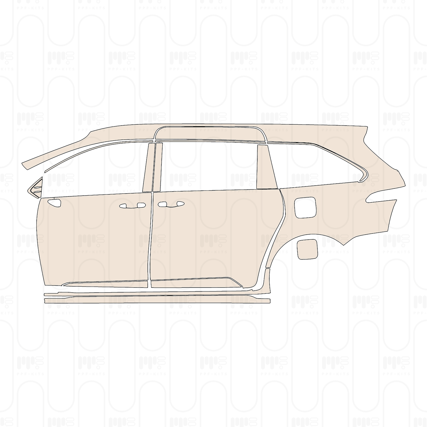 PPF prédécoupé Toyota Sienna Limited 2026