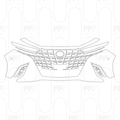 PPF prédécoupé Toyota Alphard 2026