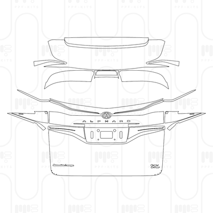 PPF prédécoupé Toyota Alphard 2026